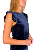 Women's Another Love Blue Ruffle Sleeve Blouse VCKN1541V1BLD