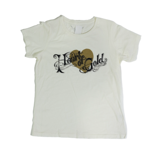 Women's Heart Of Gold White T-shirt