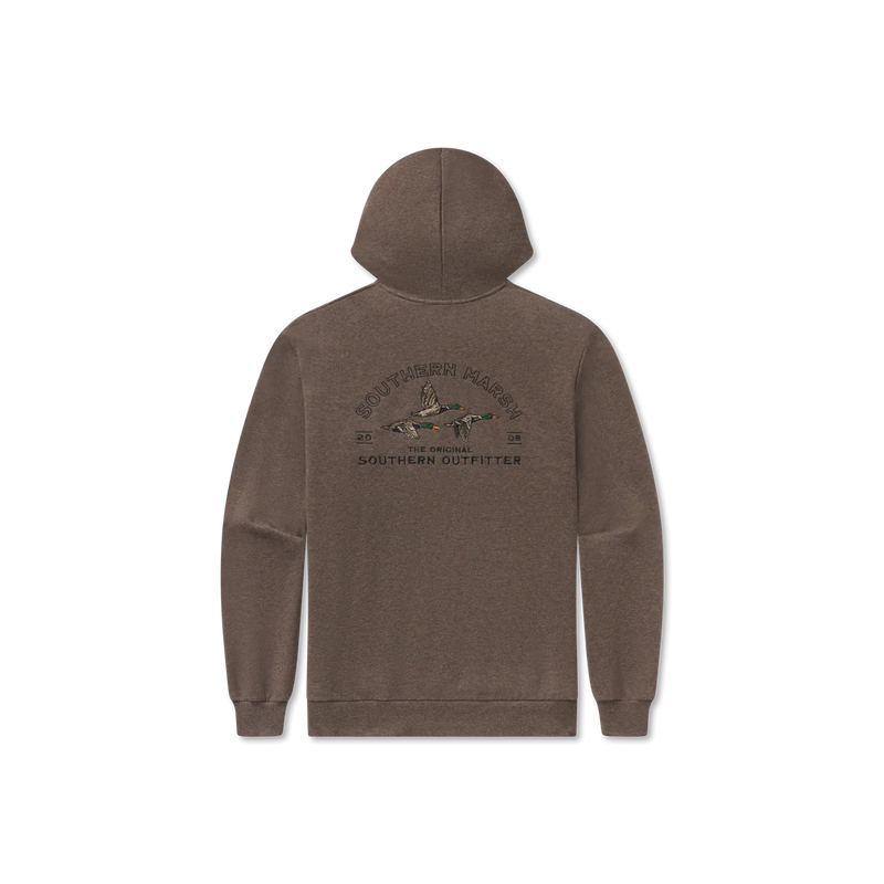 Southern Marsh Men's Washed Dark Shale Searcy Heather Hoodie OAHH-WDS