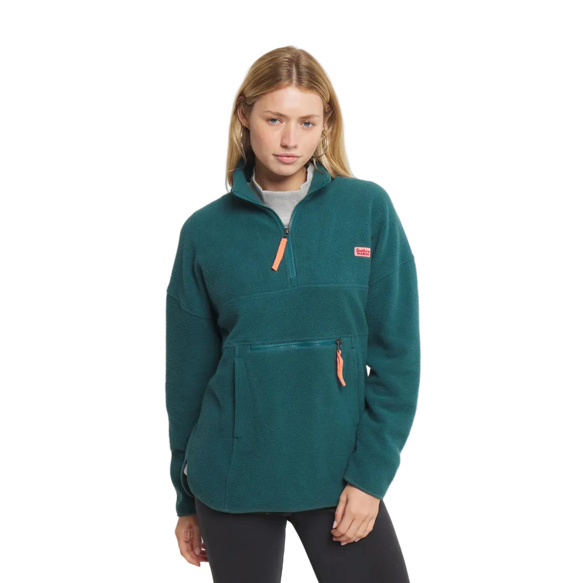 Southern Marsh Women's Dark Green Ashton Marsupial Fleece Pullover OAMP-DGR