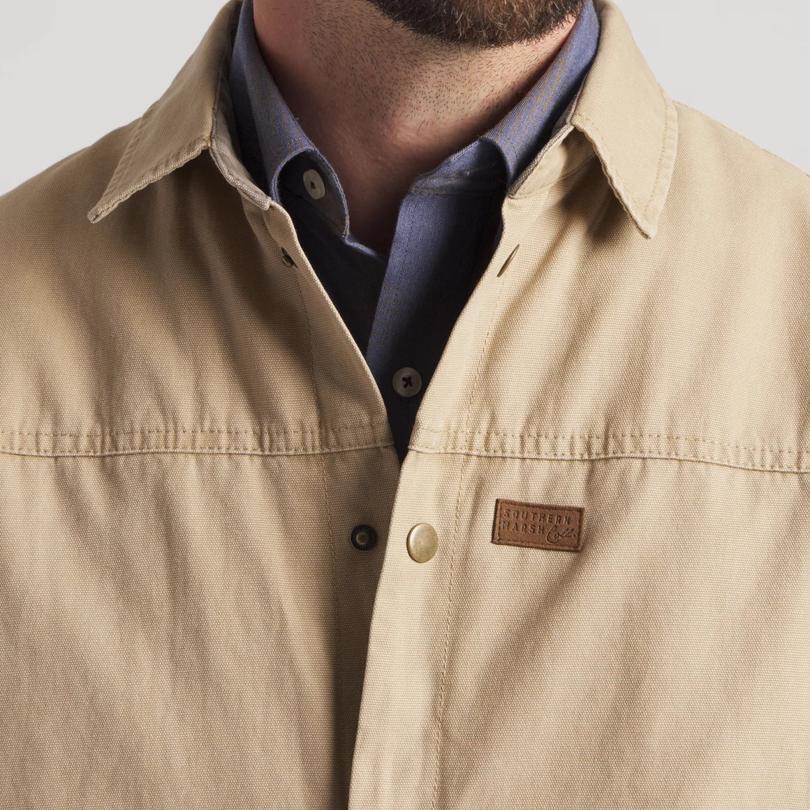 Southern Marsh Men's Field Khaki Bishop Rugged Canvas Jacket OBPJ-FDK
