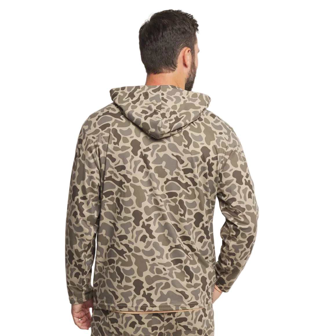 Southern Marsh Men's Dark Brown Retro Camo Baldwyn Active Hoodie OBWH-DBR
