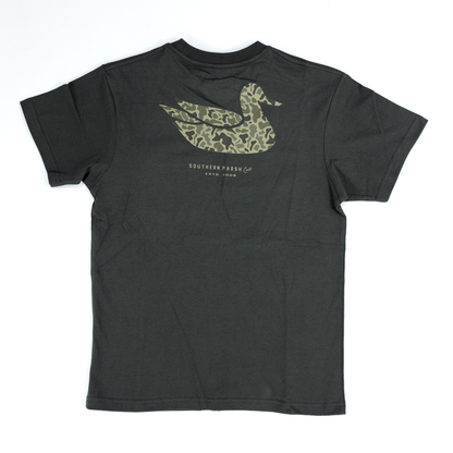 Boy's Southern Marsh Grey Duck OG Camo T-shirt YADOC-IGY