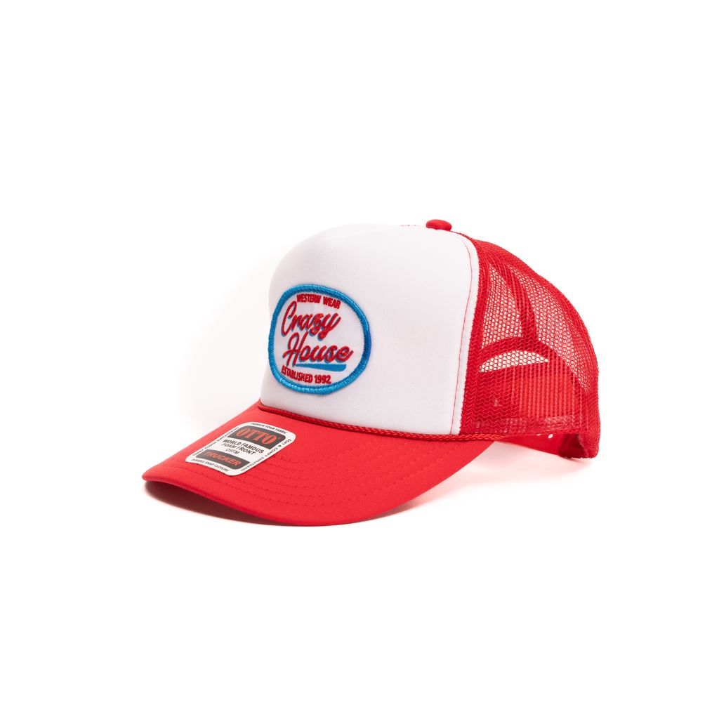 Crazy House Unisex Red White and Blue Trucker Cap - Crazy House Western Wear