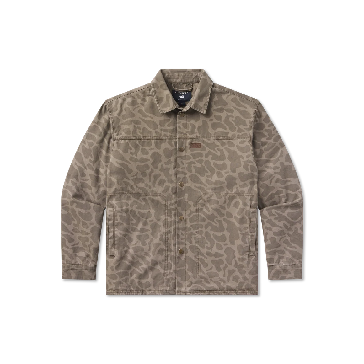 Southern Marsh Men's Dark Brown Camo Bishop Rugged Canvas Jacket ORCJ-DBR