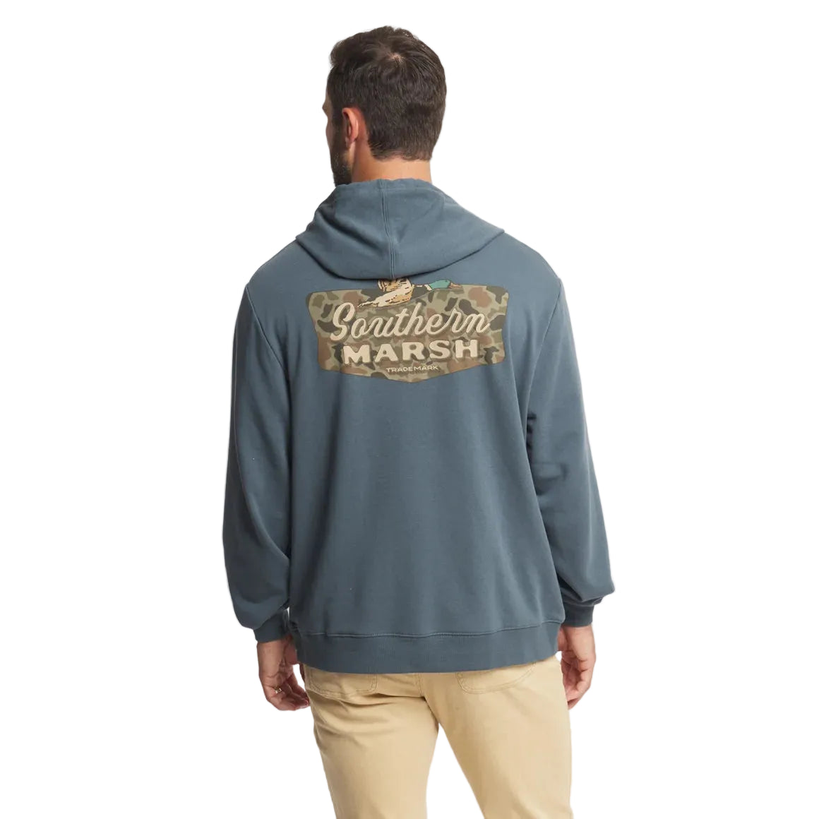 Southern Marsh Men's Arlington Blue Inflight Badge Surfside Hoodie OS2H-ARB