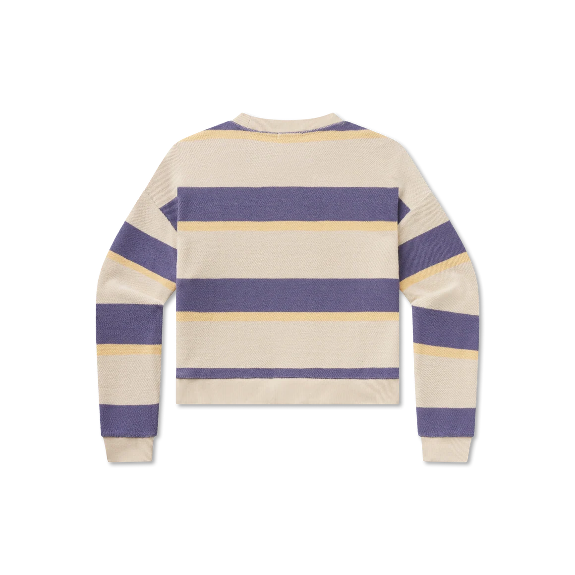 Southern Marsh Women's Tan and Purple Striped Sunday Morning Sweater OSSM-ATPR