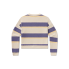 Southern Marsh Women's Tan and Purple Striped Sunday Morning Sweater OSSM-ATPR