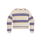 Southern Marsh Women's Tan and Purple Striped Sunday Morning Sweater OSSM-ATPR