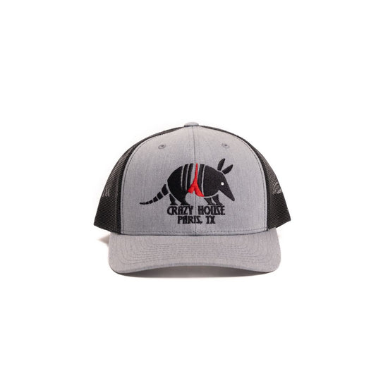 Crazy House Unisex Grey and Black Cap with Armadillo Stitching - Crazy House Western Wear