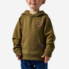 Burlebo Boy's Hunter Green Duck Down Fleece Hoodie Y-FH-DUCKD-HNTG