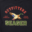 Seager Men's Black Outfitters Tee MTH26OUTFITBLK