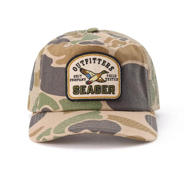 Seager Men's Duck Camo Outfitters Trucker Snapback MHH26OUTFITDCAMO