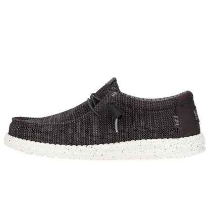 Men's Hey Dude Wally Stretch Sox Black and White 41898-066
