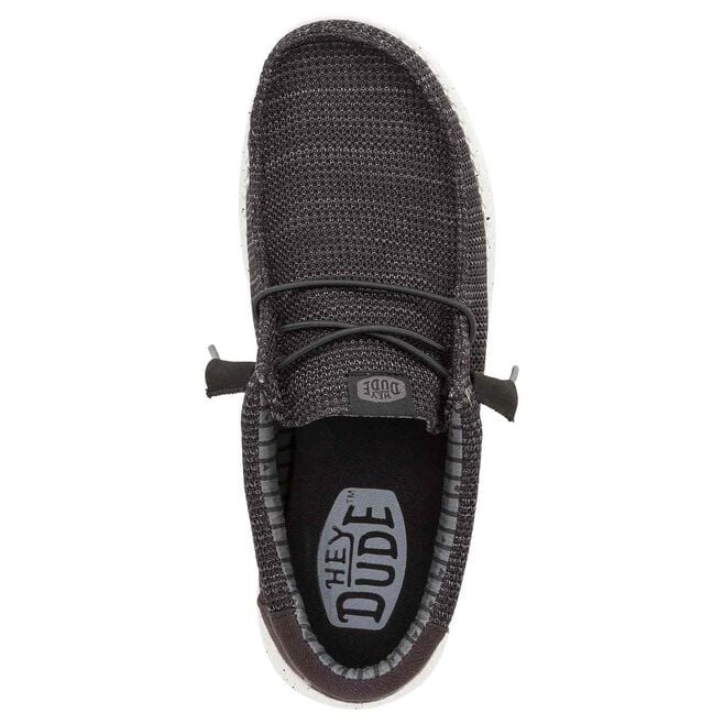 Men's Hey Dude Wally Stretch Sox Black and White 41898-066