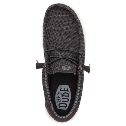 Men's Hey Dude Wally Stretch Sox Black and White 41898-066