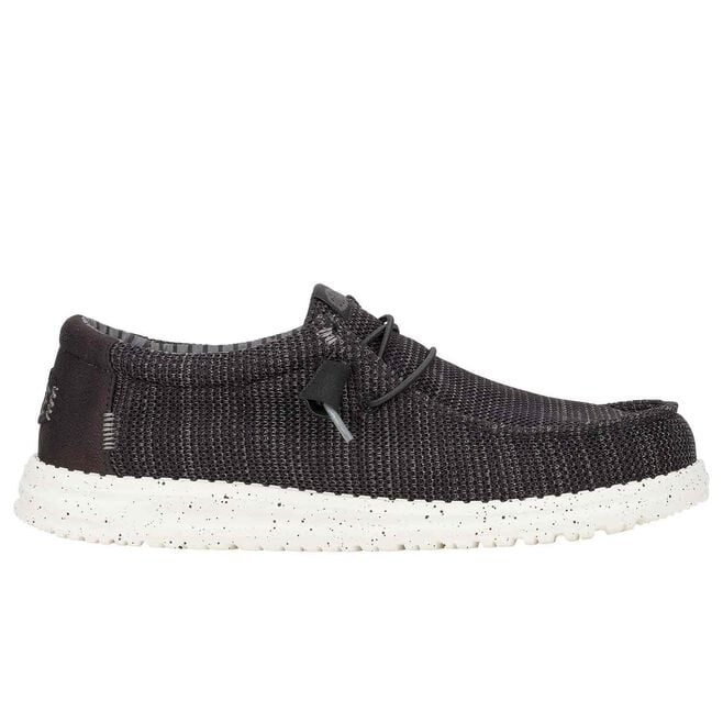 Men's Hey Dude Wally Stretch Sox Black and White 41898-066