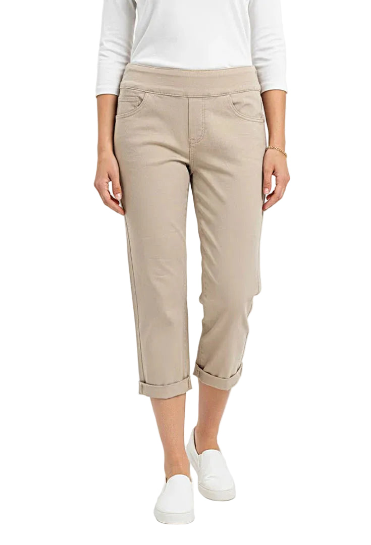 Women's Ethyl Tan The Leilani Cropped Pants P22TAN
