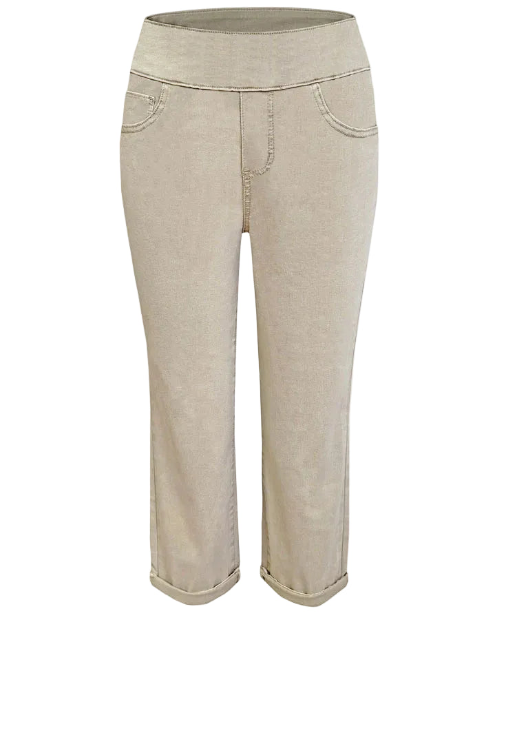 Women's Ethyl Tan The Leilani Cropped Pants P22TAN