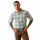 Men's Ariat Mint Cyrus Short Sleeve Button Up Shirt Image 10054820 - Crazy House Western Wear