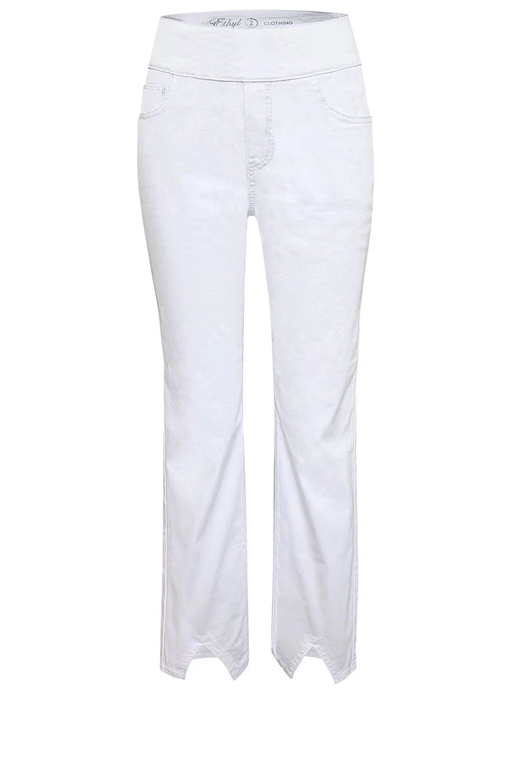 Women's Ethyl White Venus V Crop Pants P44WHTN