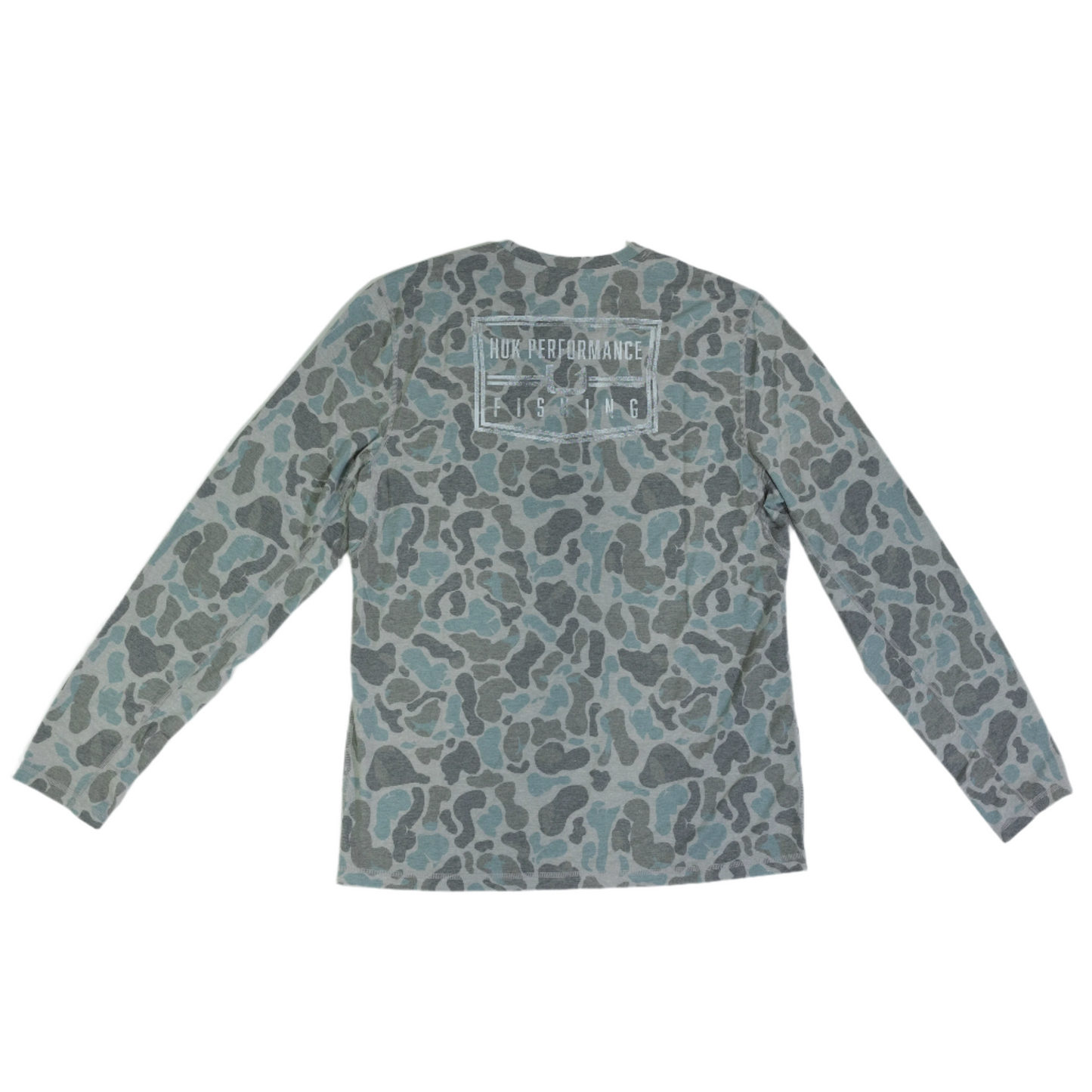 Men's Huk Long Sleeve Blue Camo Shirt H1200716-013