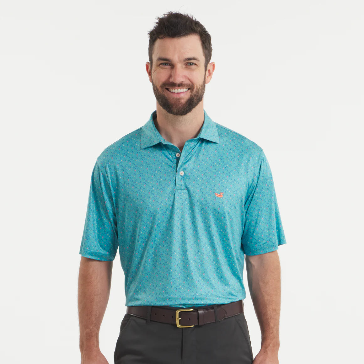 Men's Southern Marsh Flyline Performance Polo PFTT-TLNV - Crazy House Western Wear
