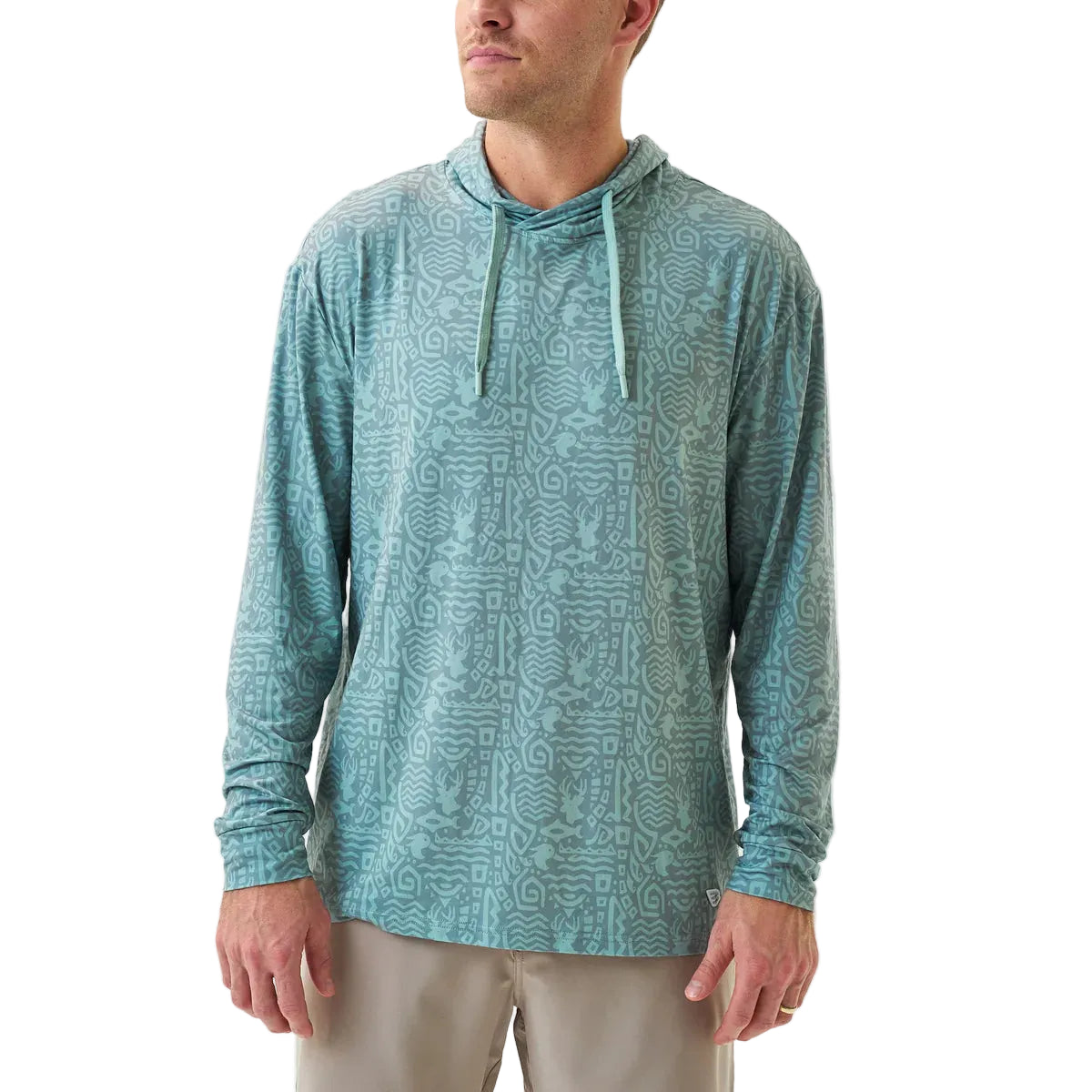 Men's Burlebo Sage Mayan Outdoors Performance Hoodie PH-MO-SGE