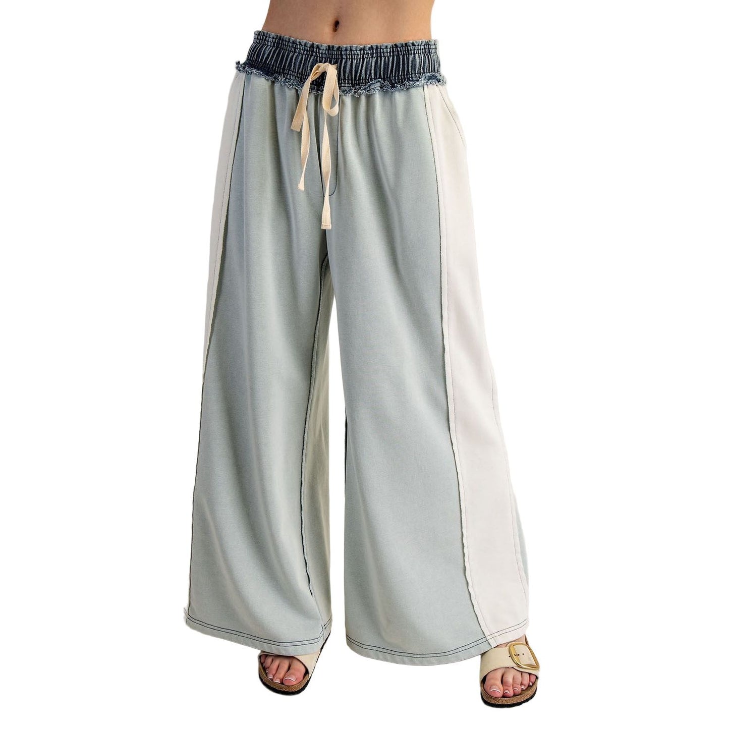 Women's ee:some Color Block Denim Drawstring Pants PK13002