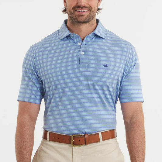 Men's Southern Marsh  Maybourne Featherlight Stripe Polo PLTM-LLMT