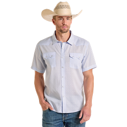 Men's panhandle Short Sleeve Snap Shirt PMN3S06566