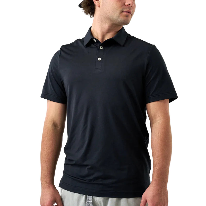 Men's Burlebo Black Performance Polo PP-BLK