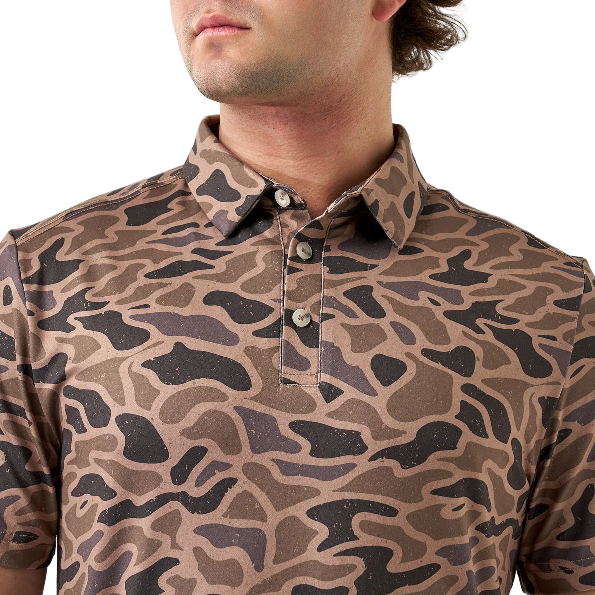Men's Burlebo Performance Polo "Gauge Camo" PP-GC