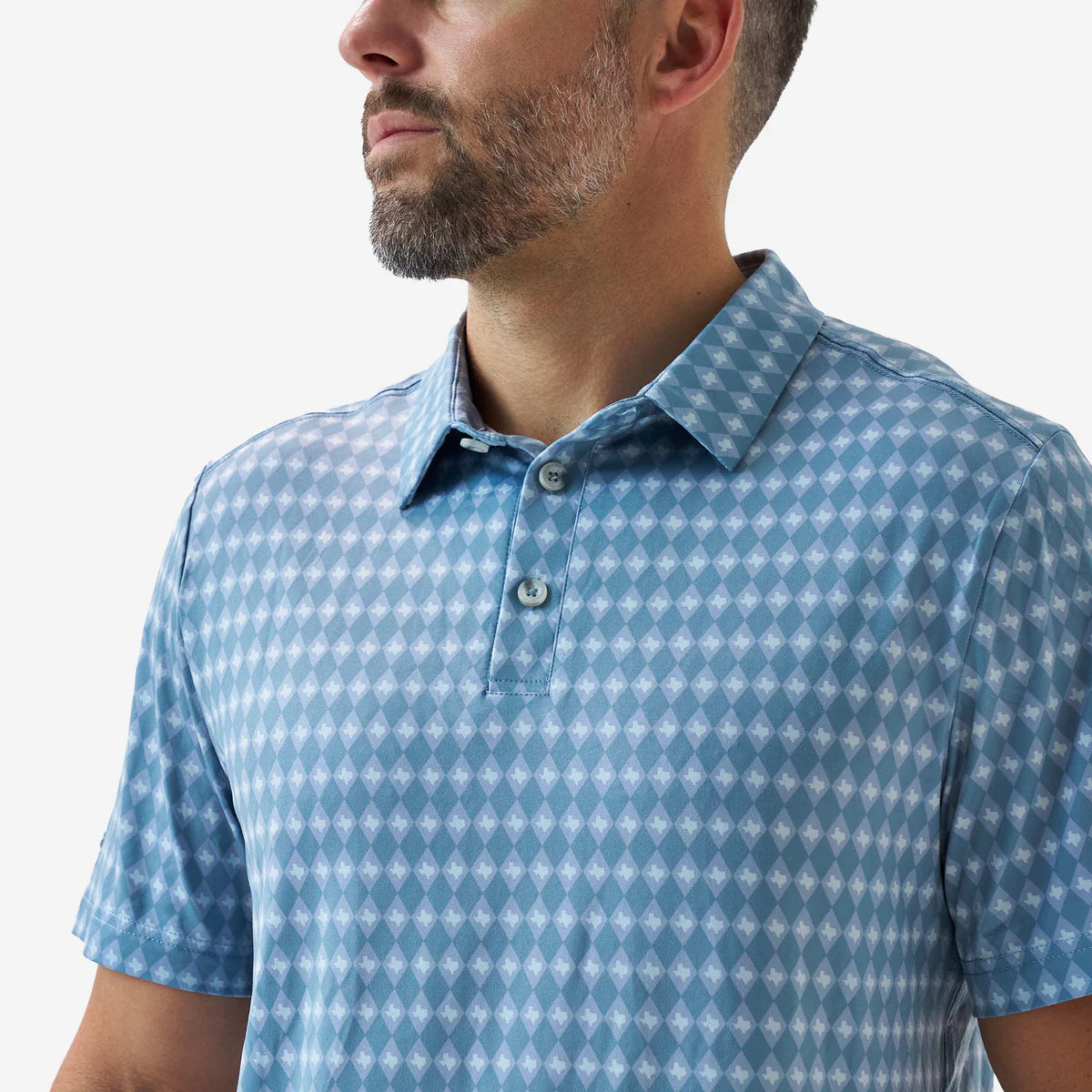 Men's Burlebo Texas Diamond Performance Polo PP-TXDIA