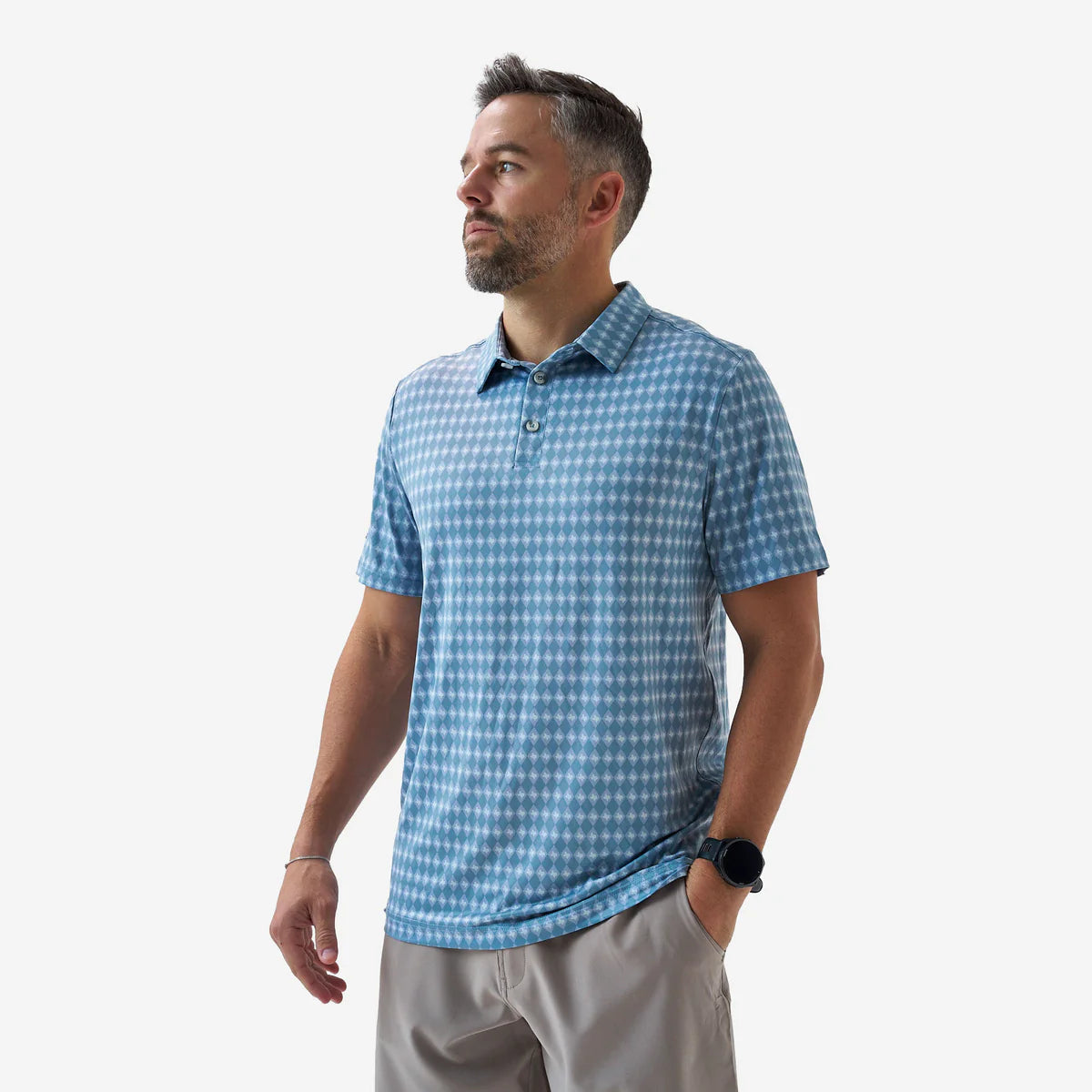 Men's Burlebo Texas Diamond Performance Polo PP-TXDIA