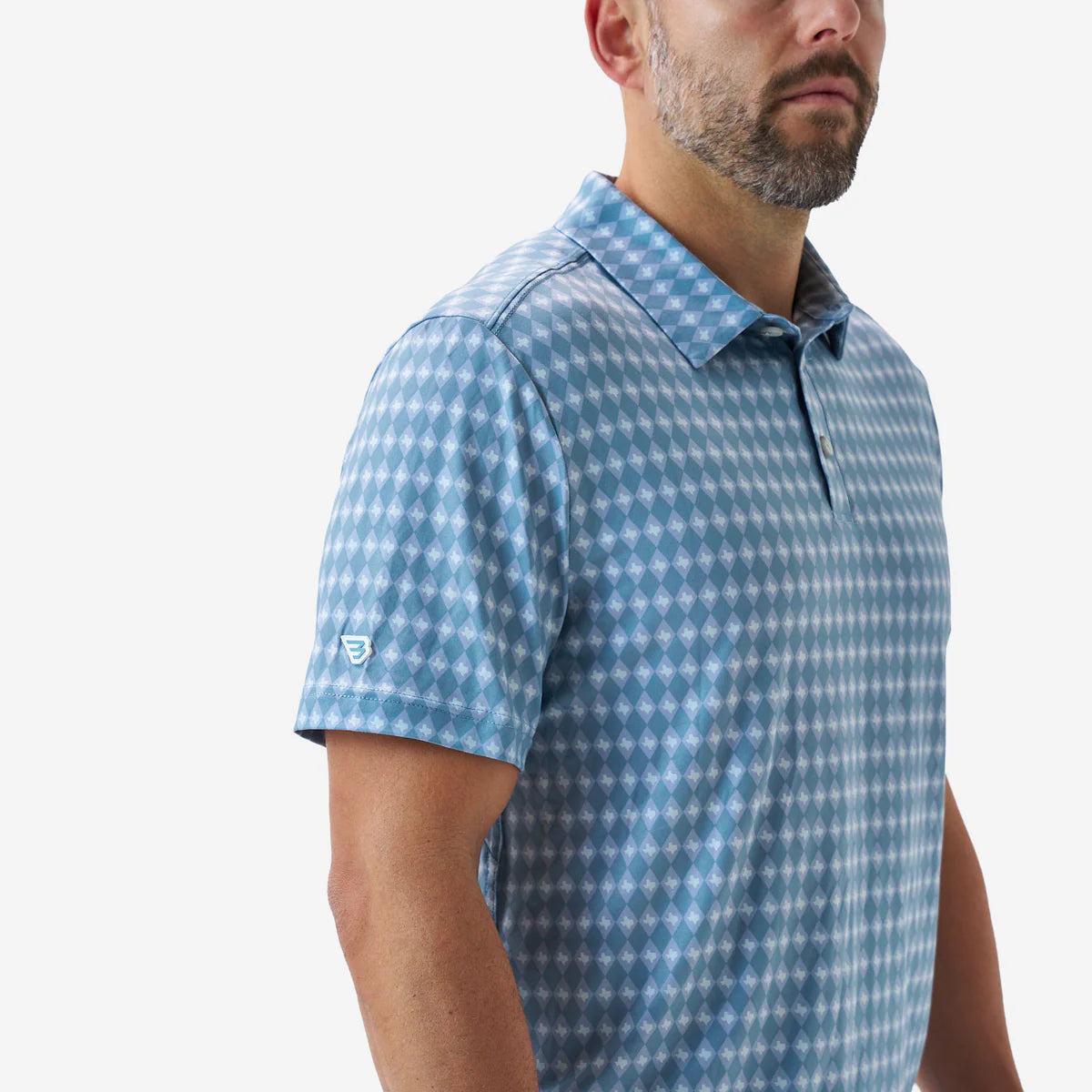 Men's Burlebo Texas Diamond Performance Polo PP-TXDIA