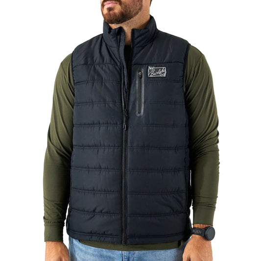 Men's Burlebo Black Puffer Vest