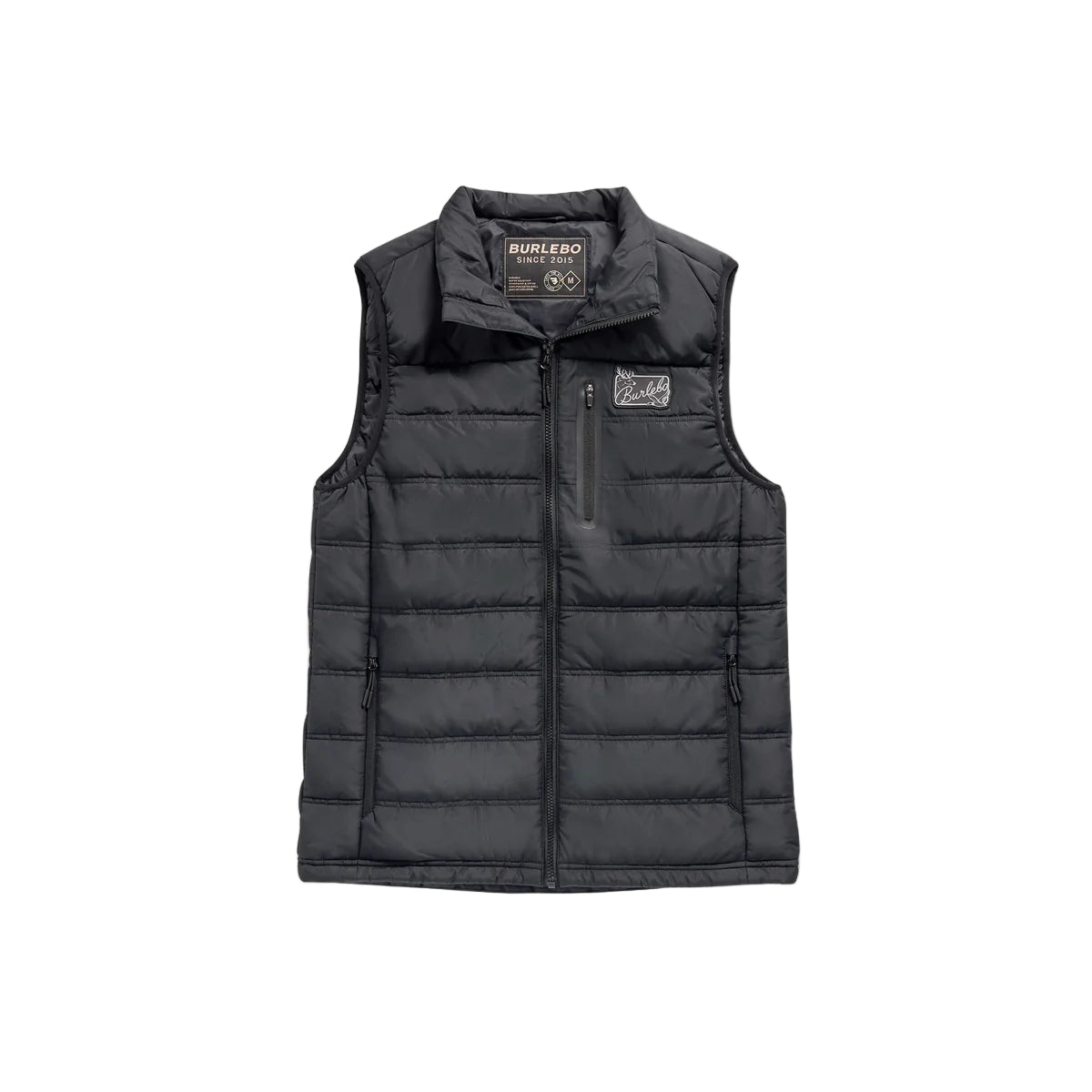 Men's Burlebo Black Puffer Vest