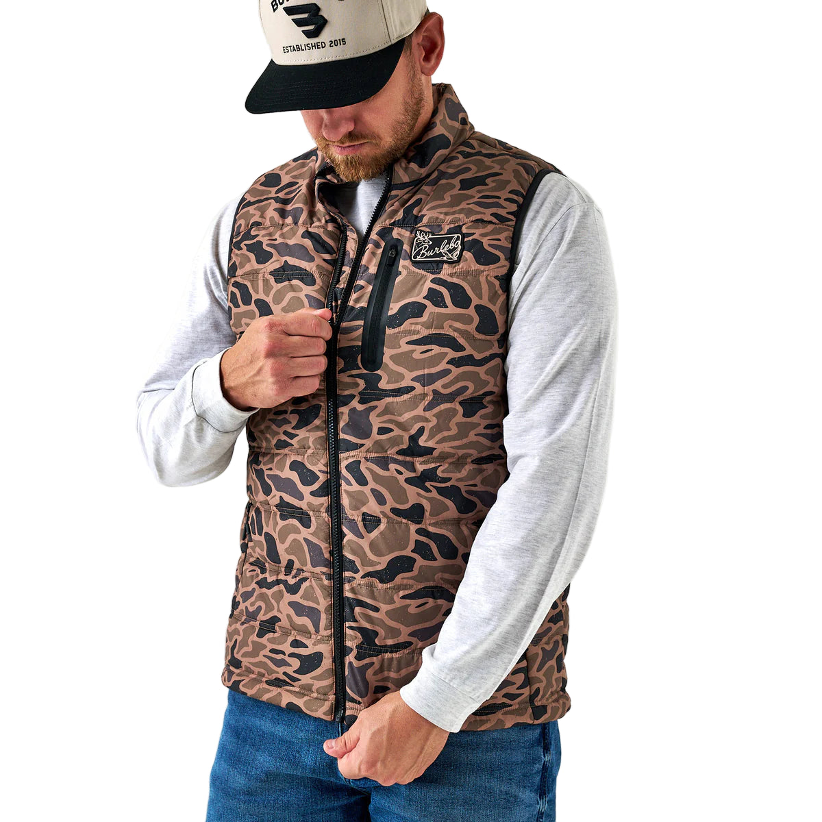 Men's Burlebo Gauge Camo Puffer Vest 