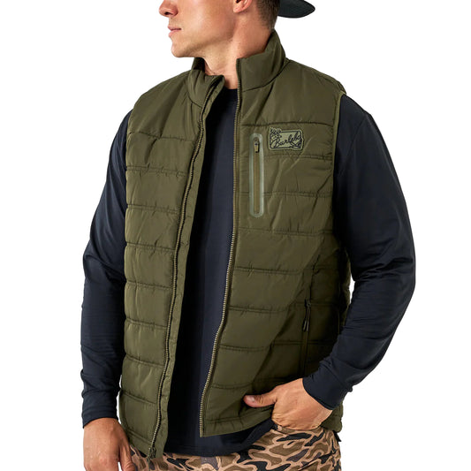 Men's Burlebo Mallard Green Puffer Vest