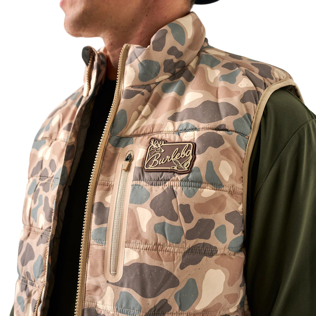 Men's Burlebo Pintail Camo Puffer Vest