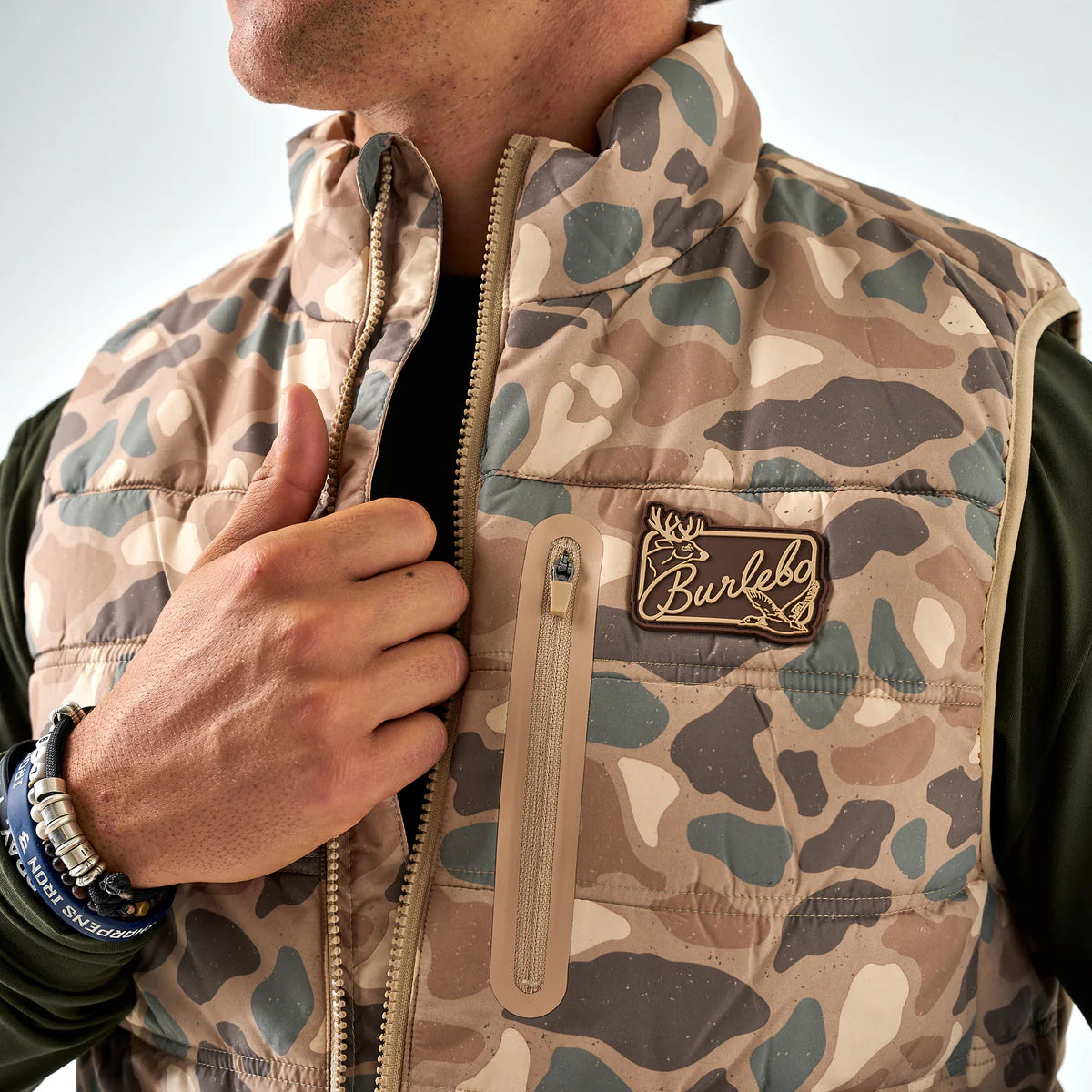 Men's Burlebo Pintail Camo Puffer Vest
