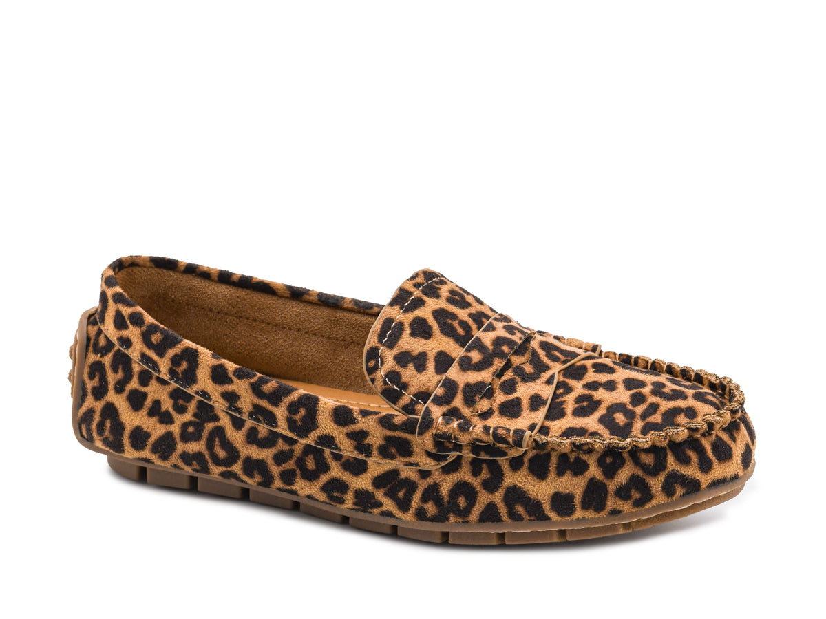 Corkys Women's Leopard Penny For Your Thoughts Slip On Shoes 
