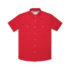 Poncho Men's Red "The Play Action" Pearl Snap Shirt 