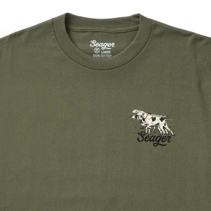 Men's Seager Surplus Green Pointer Tee Surplus Green MTSU26POINTMIL