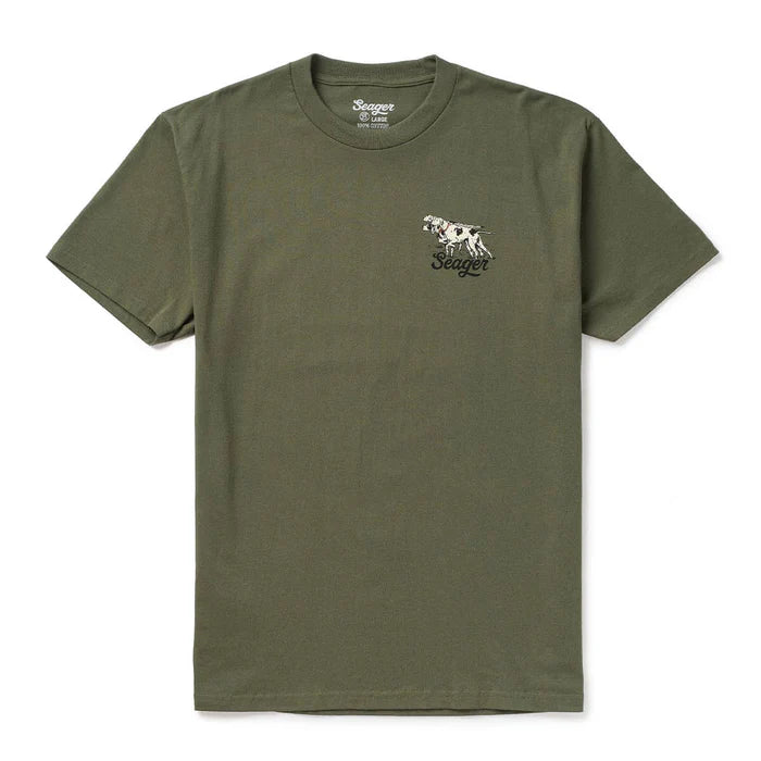 Men's Seager Surplus Green Pointer Tee Surplus Green MTSU26POINTMIL