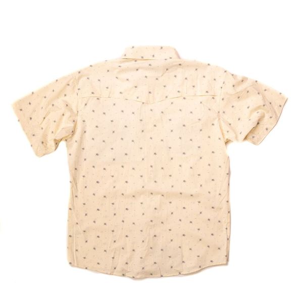 Men's Poncho Cream Patterned Pearl Snap Shirt Llano-Crm - Crazy House Western Wear