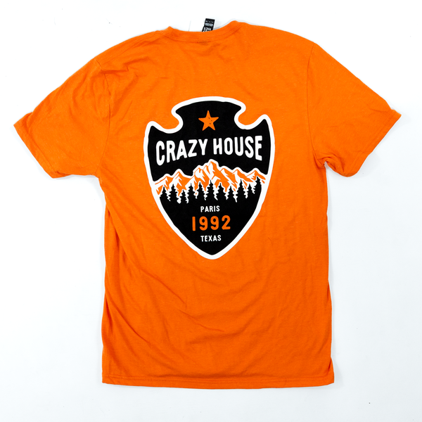 Crazy House Orange and Black "Arrowhead" Specialty Shirt