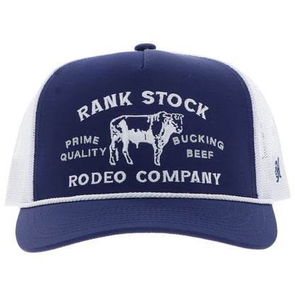 Men's Hooey "Rank Stock" Navy and White Hat 2562T-NVWH - Crazy House Western Wear