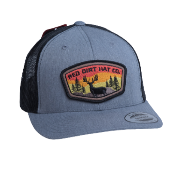 Red Dirt Deer Patch Cap - Crazy House Western Wear